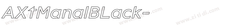 AXtManalBLack字体转换