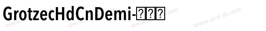 GrotzecHdCnDemi字体转换