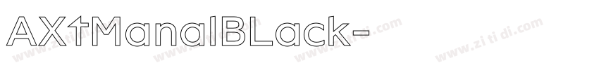 AXtManalBLack字体转换