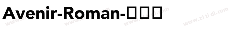 Avenir-Roman字体转换