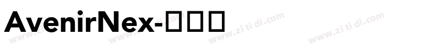 AvenirNex字体转换