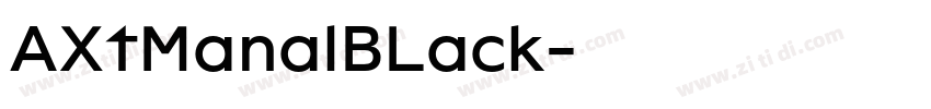 AXtManalBLack字体转换