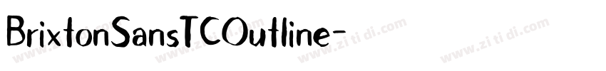 BrixtonSansTCOutline字体转换
