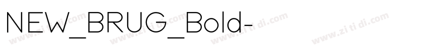 NEW_BRUG_Bold字体转换