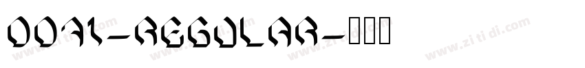 0071-Regular字体转换 0071-Regular字体转换