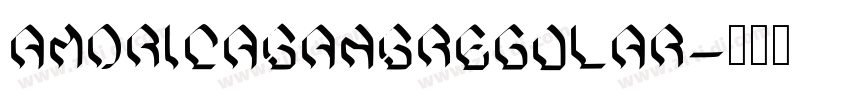 AMORICASANSRegular字体转换