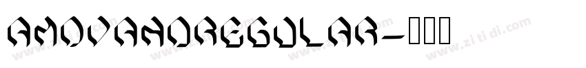 AMOVANDRegular字体转换