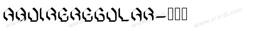 AquireRegular字体转换