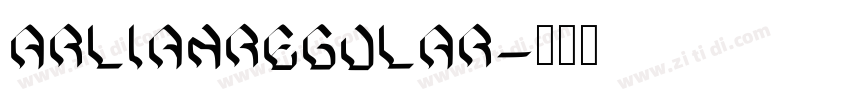 ArlianRegular字体转换