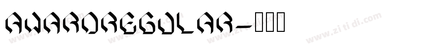 AwardRegular字体转换