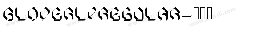 BLOVERLYRegular字体转换