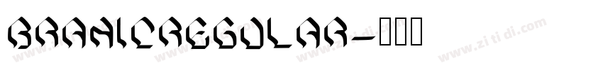 BRANICRegular字体转换
