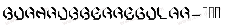 BURNRUBBERRegular字体转换