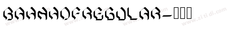 BahnhofRegular字体转换 BahnhofRegular字体转换