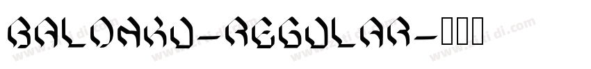 Balonku-Regular字体转换