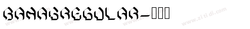 BanasRegular字体转换