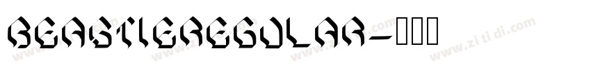 BeastieRegular字体转换