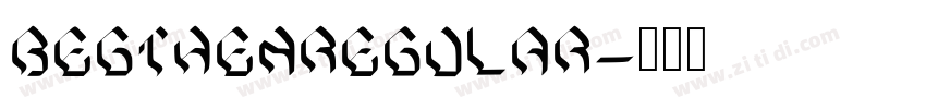 BegthenRegular字体转换