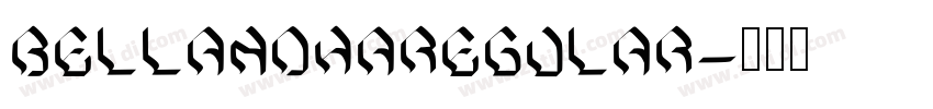 BellandhaRegular字体转换