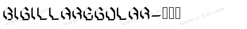 BigillaRegular字体转换
