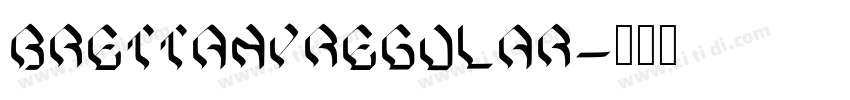 BrettanyRegular字体转换