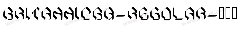 BritannicBQ-Regular字体转换