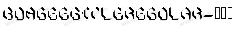 BungeestyleRegular字体转换 BungeestyleRegular字体转换