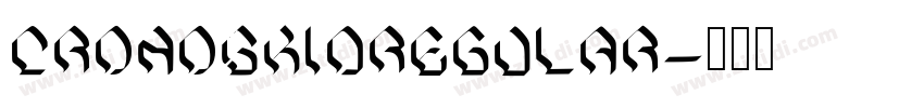 CRONOSKIDRegular字体转换