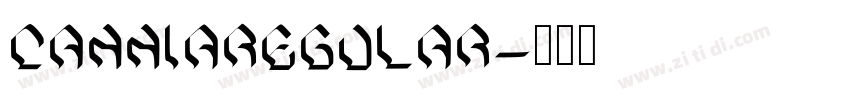 CanniaRegular字体转换 CanniaRegular字体转换