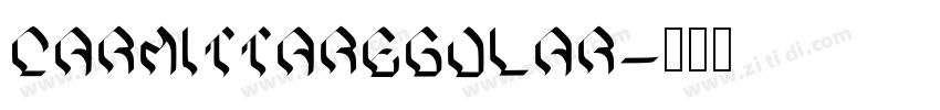 CarmittaRegular字体转换 CarmittaRegular字体转换