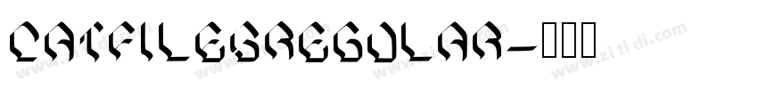 CatfilesRegular字体转换