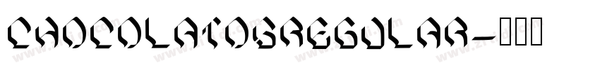 ChocolatosRegular字体转换