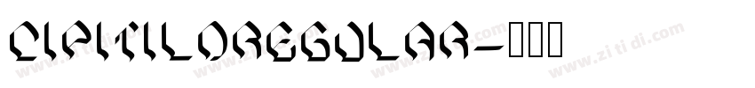CipitiloRegular字体转换