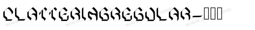 ClatteringRegular字体转换