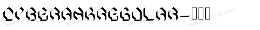 CyberankRegular字体转换