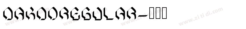 DAKDORegular字体转换