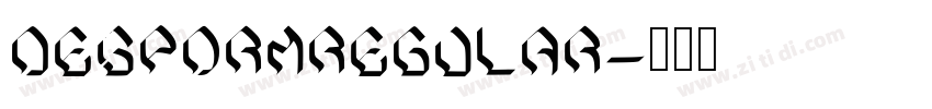 DESPORMRegular字体转换