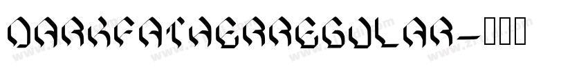 DarkfatherRegular字体转换
