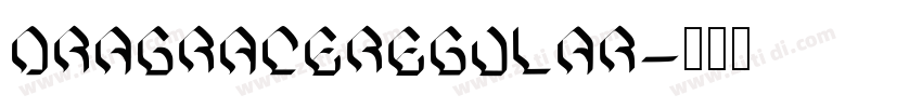 DragraceRegular字体转换