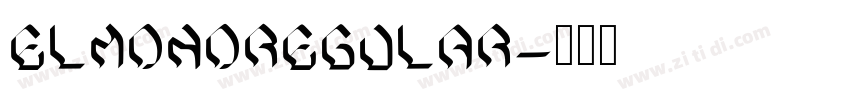ElmonoRegular字体转换