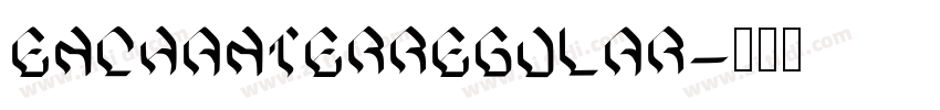EnchanterRegular字体转换