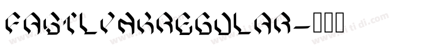 FastlynkRegular字体转换