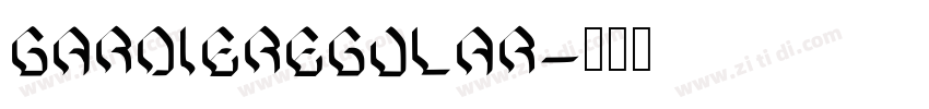 GARDIERegular字体转换