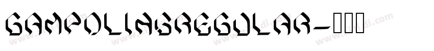 GampolinsRegular字体转换