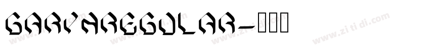 GarynRegular字体转换