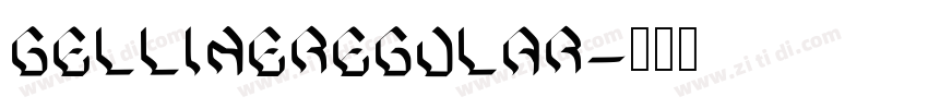GellineRegular字体转换 GellineRegular字体转换
