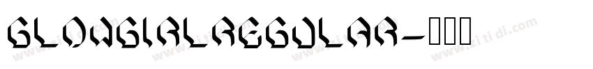 GlowgirlRegular字体转换