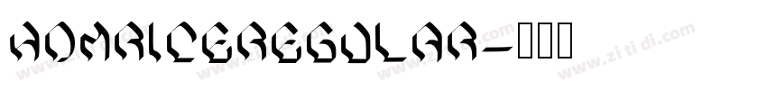 HomriceRegular字体转换