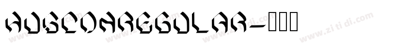 HusconRegular字体转换