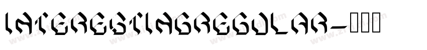 InterestingRegular字体转换